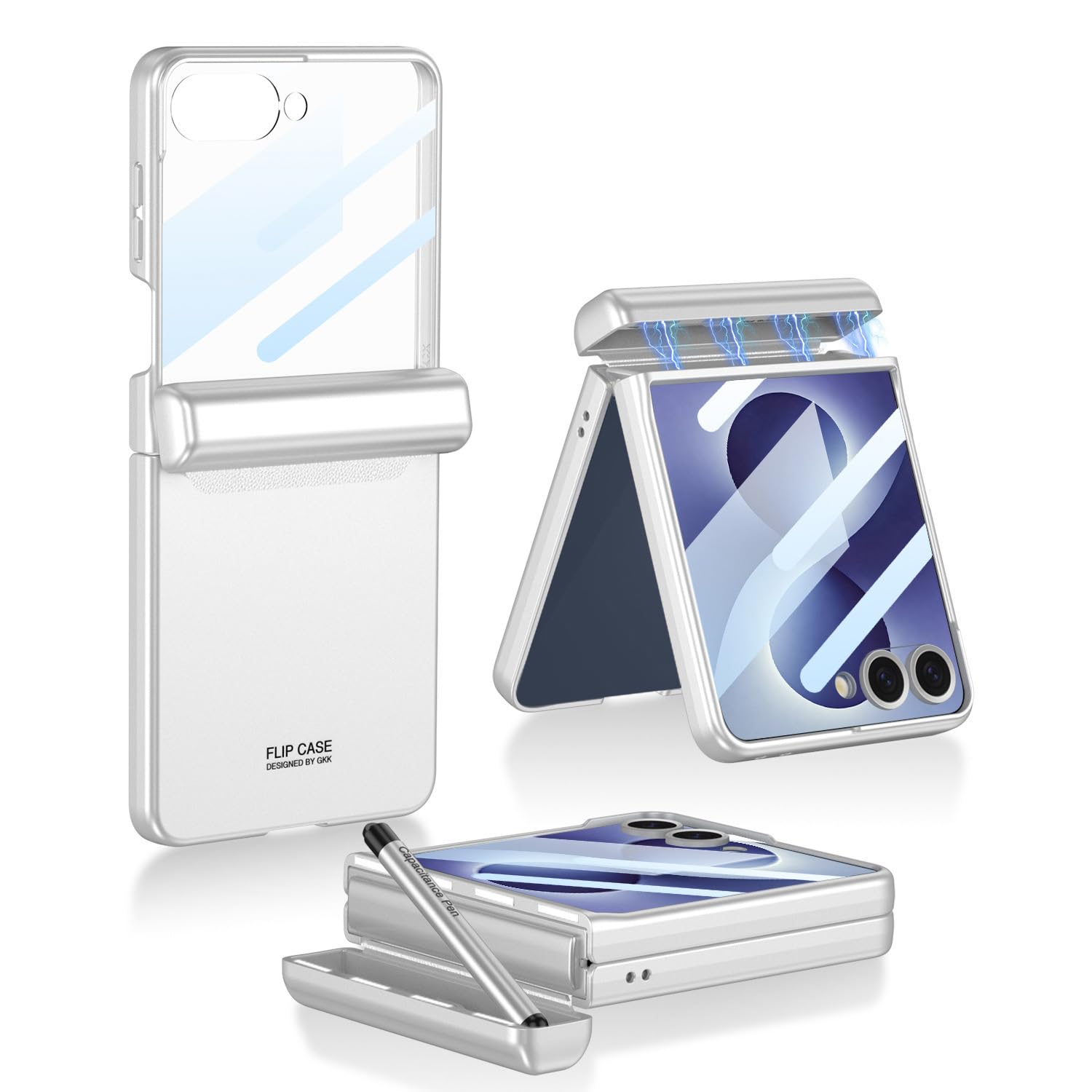Generico Custodia robusta slim for Samsung Galaxy Z Flip 8 S-Pen magnetica