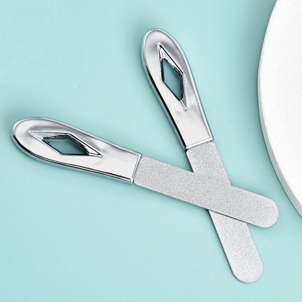 Tooth Sandpaper Stick Stainless Steel Portable Frosted Surface Teeth File Tooth Grinding Tools Useful(silver)