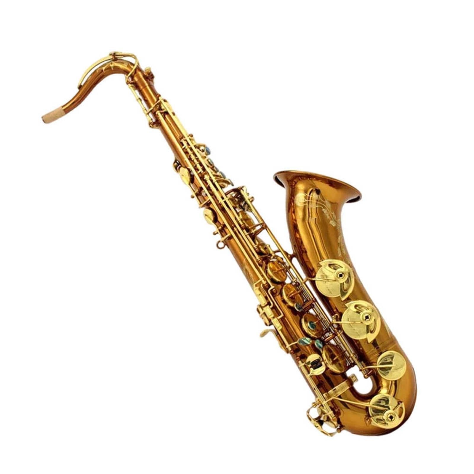 Saxofón Saxofón Tenor Con Laca Dorada Oscura En Sib Para Principiantes