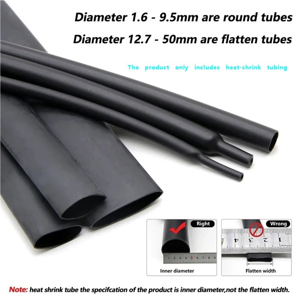 Guaina termorestringente impermeabile, Guaina termorestringente con rivestimento adesivo in poliolefina a doppia parete 3:1, dimensioni multiple(50MM*3METERS)