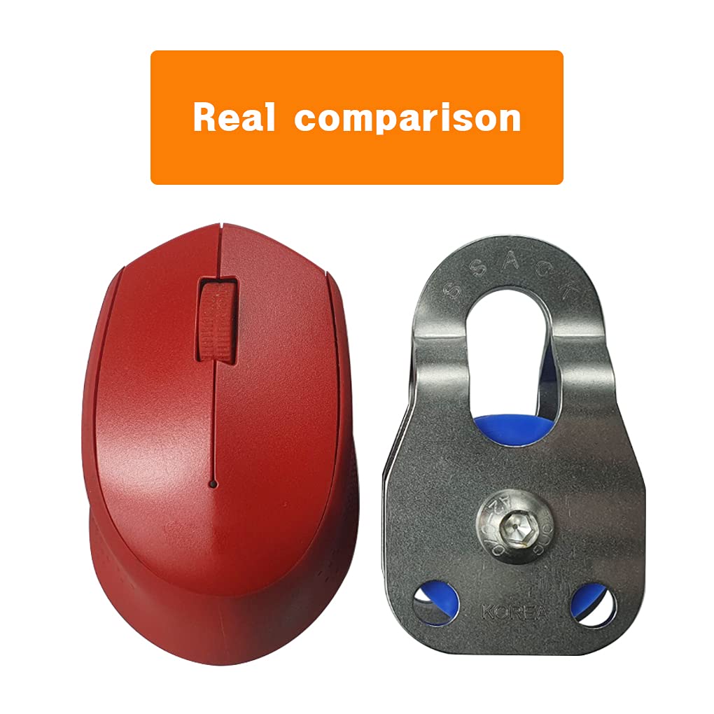 SSACK Stainless Steel Pulley Snatch Block for Synthetic Rope - Breaking Load 14,000 lbs: Industrial & Scientific