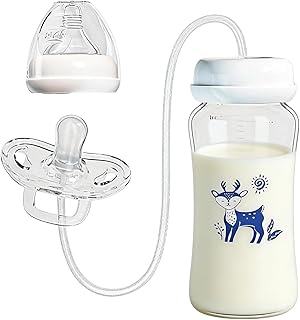 Silicone Anti-Colic Portable Adjustable, Hands Free Babys Bottle, Adjustable Self-Feeding Training Bottle Holder for Outdoor Travel Daycare Camping Picnic