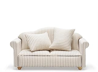 Odoria 1/12 Miniature Couch Sofa Dollhouse Furniture Accessories, Khaki