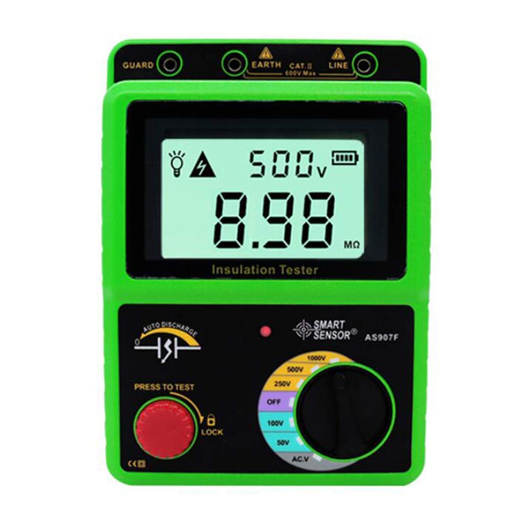 Misuratore di resistenza digitale 1000V, con display LCD