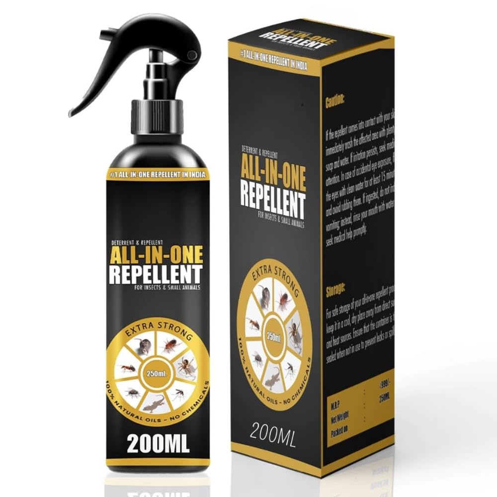 All in One Herbal Pest Repellent Spray 200ml Indoor Outdoor Use for Ant Cockroach Lizard Bed Bug Control Home Kitchen Garden Surface Cleaning Solution (1, 200 ml)-picture-40