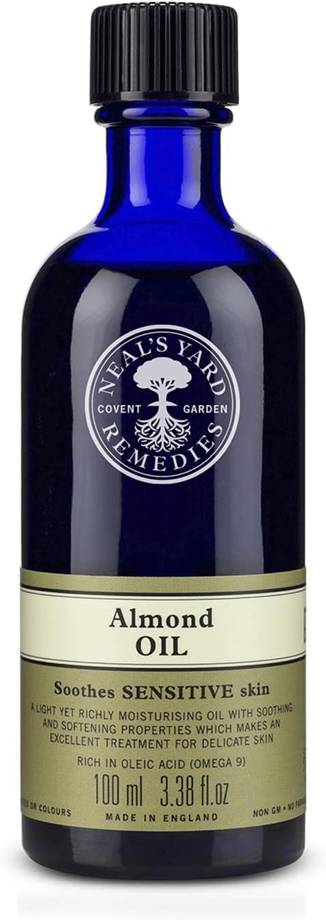 Neal's Yard Remedies | Almond Oil Moisturise & Soothing Sensitive Skin Care With Oleic (Omega 9)| 100ml
