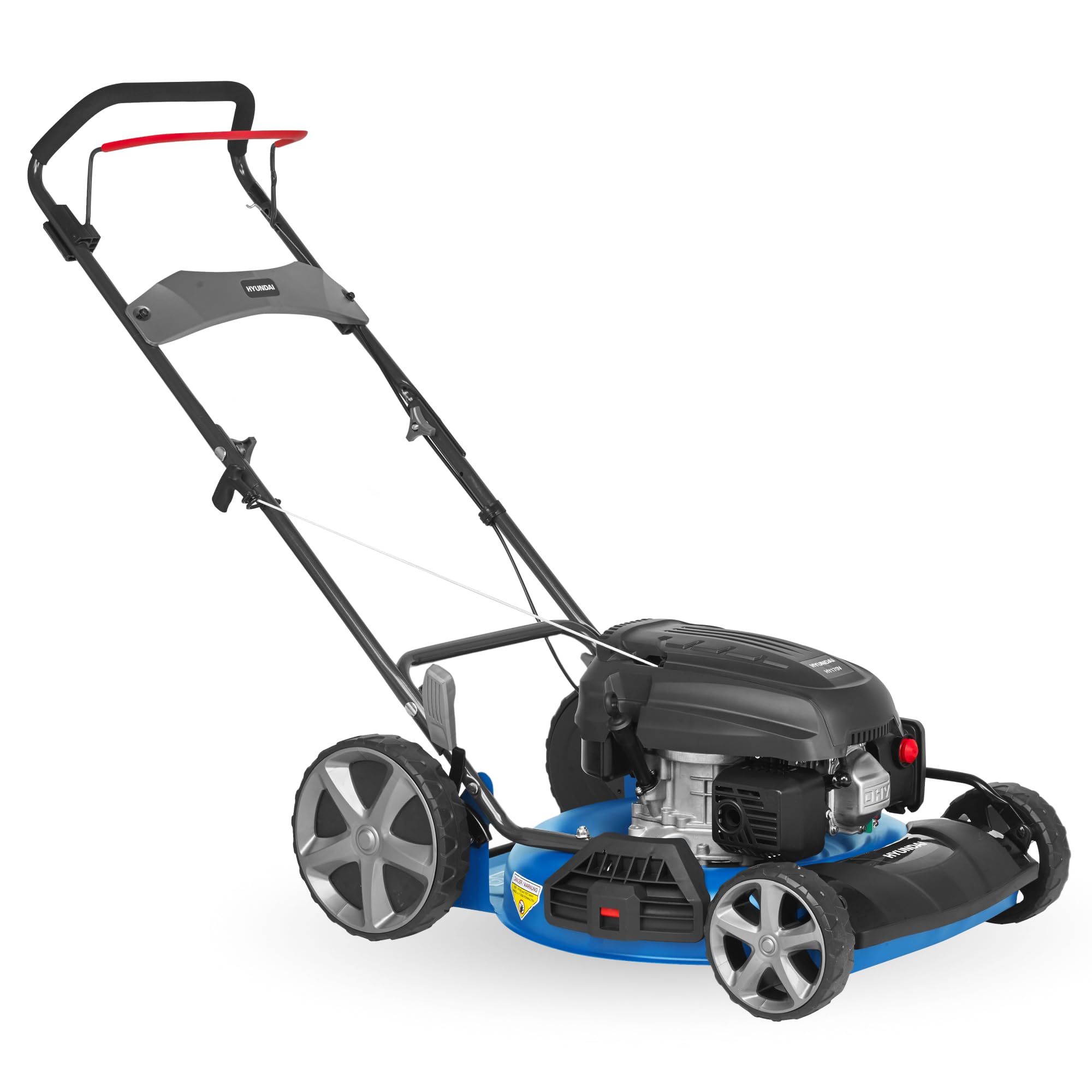 HYUNDAI Rasenmäher LM5103G M (Mulchmäher mit 51cm Schnittbreite, kraftvoller 2.9kW / 3.9PS Hyundai Motor, Mulcher)