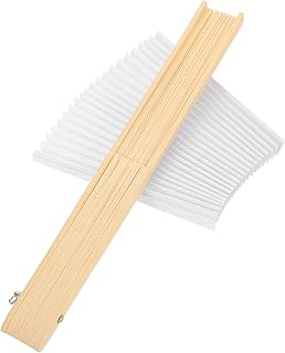 NUOBESTY 竹製折りたたみ扇子骨み 手作り扇子キット 和風デザイン 携帯便利