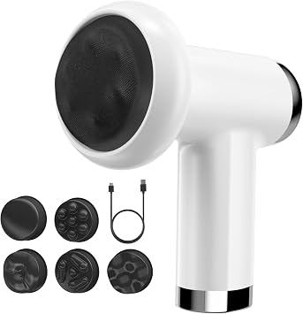 Anti Cellulite Massage Tool, Body Sculpting Machine for Women, Lymphatic Drainage Device with Lipo Roller, Handheld Home Use for Belly Fat, Stomach, Thighs & Buttocks Sculpting White