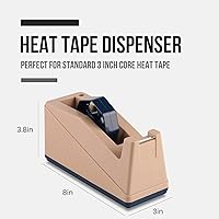 Vista 2 de Lichamp Dispensador de cinta térmica: cinta de sublimación y transferencia de calor para núcleo de 3 pulgadas, base antideslizante y diseño ponderado