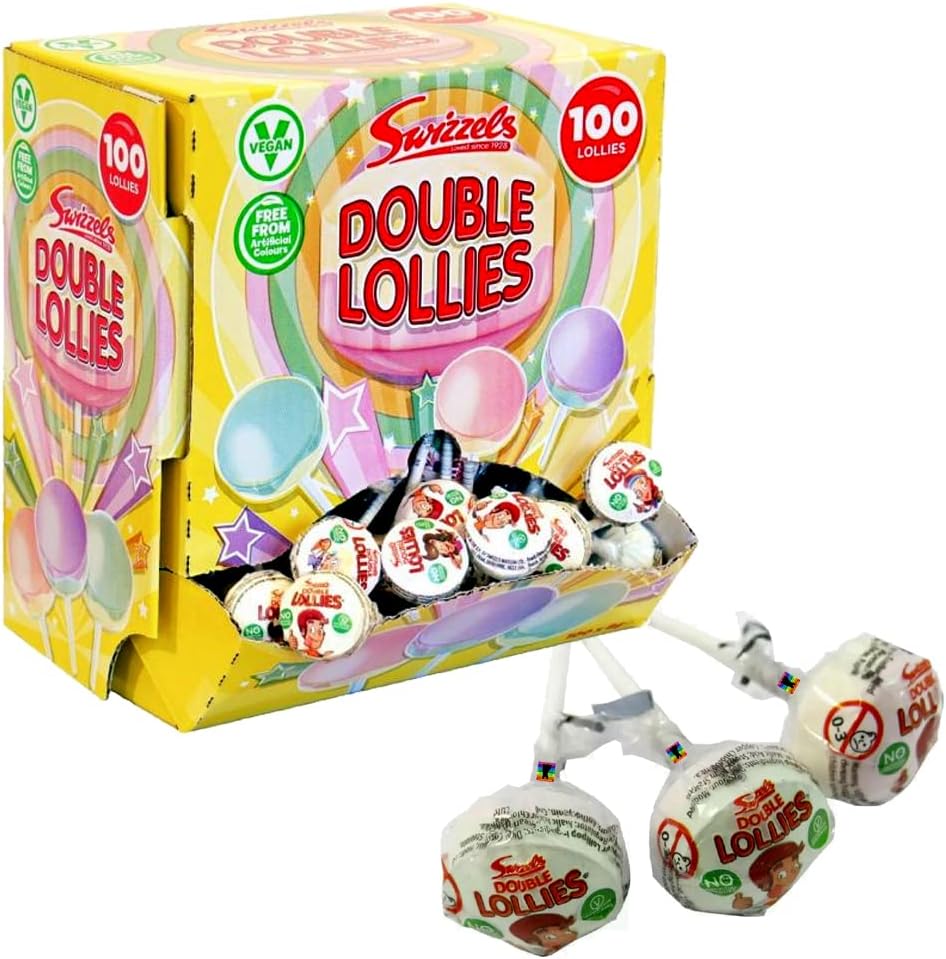 Swizzels Double Lollies Retro Sweets Lollipops (100) Amazon.co.uk