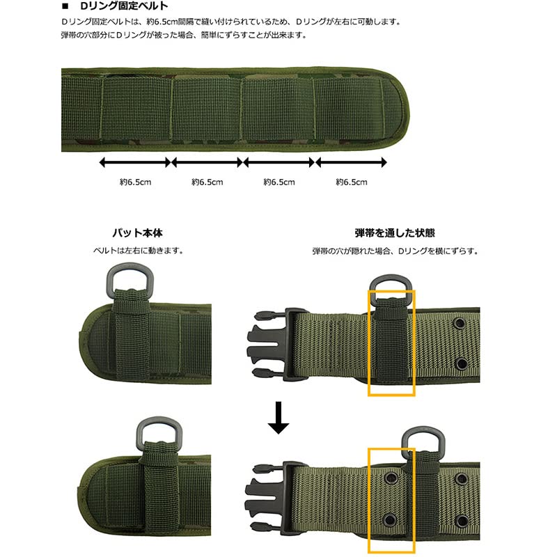 Amazon.co.jp: 戦人 マルチDリング弾帯パット 2Lサイズ : ホビー