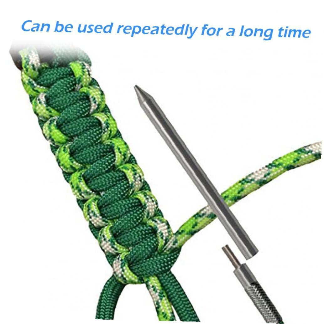 Paracord FID Marlin Spike Set Steel De Acero Inoxidable Paracord Lacching Stitching Agujas Y Herramienta De Suavizado Herramientas De Nudo para Trabajo De Cuero Paracord
