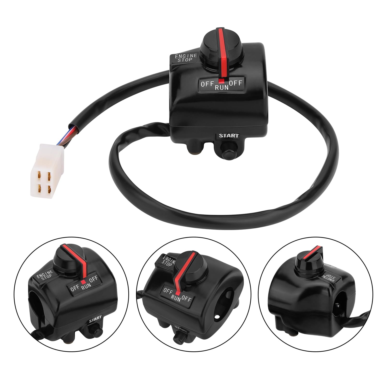 Amazon.com: JAVIK Handlebar Start Engine Run/Off Switch