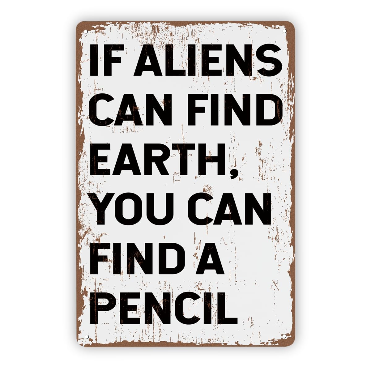 Funny Classroom Reminder Teacher Tin Sign, 7.9x11.8in
