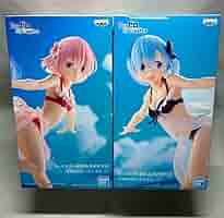 Amazon.co.jp: リゼロ レム ラム 水着フィギュア 2体セット : ホビー