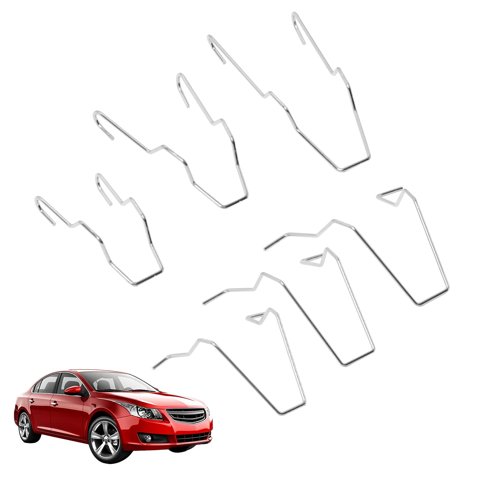 6 Clip Fissaggio Lampadine Auto - Universali Per Anabbaglianti, Acciaio - Foto 7