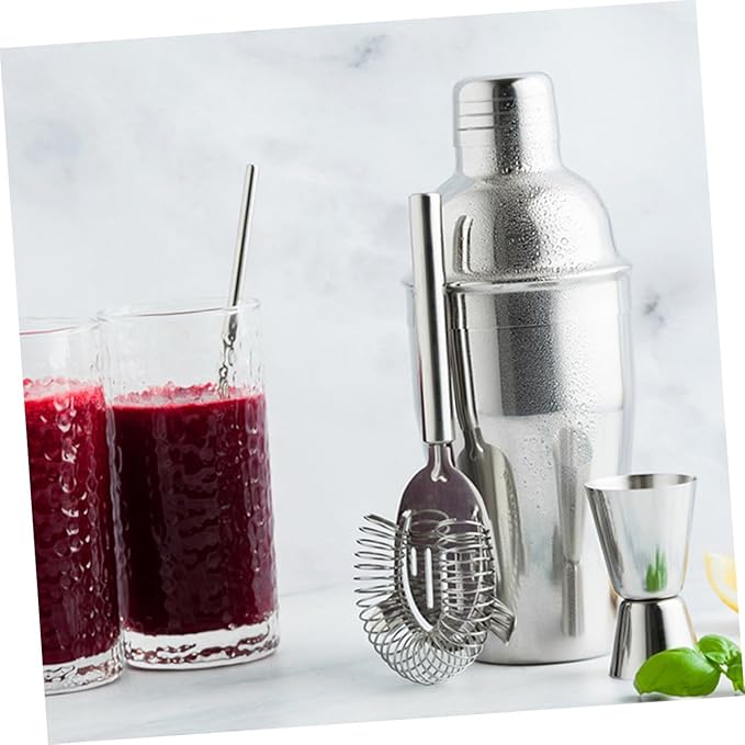 Set de Coctelera de Acero Inoxidable 550ML con Accesorios miniatura 9