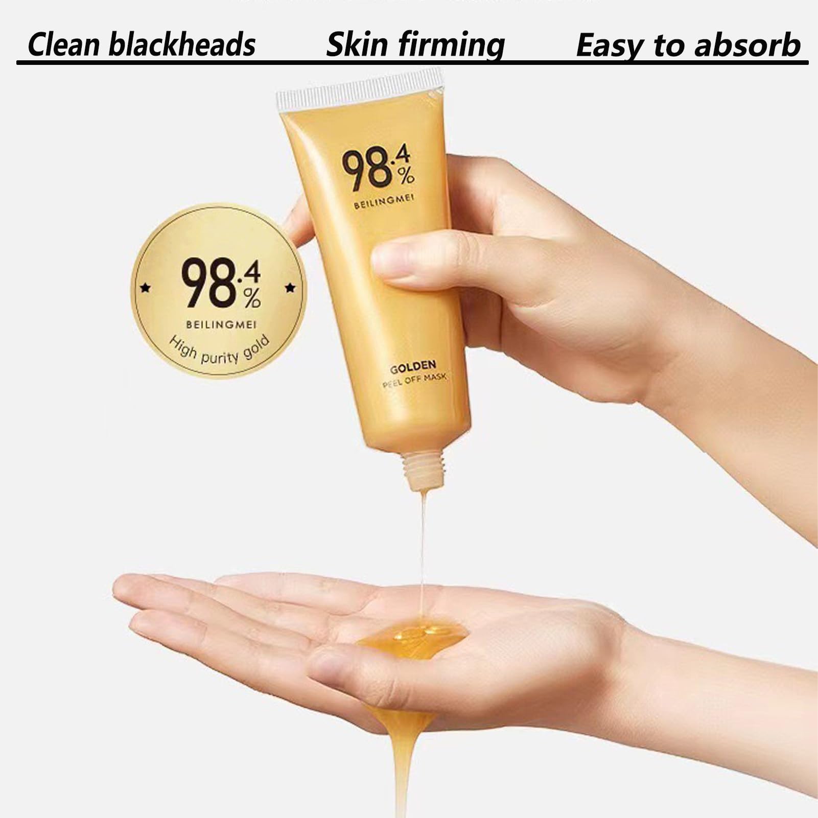 Amazon.com : Gold Foil Peel-Off Mask, Gold Peel Off Mask, 98.4