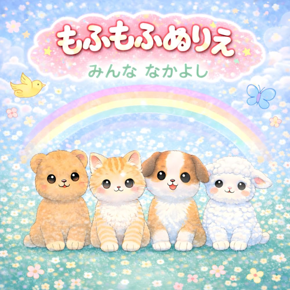 もふもふぬりえ: みんななかよし