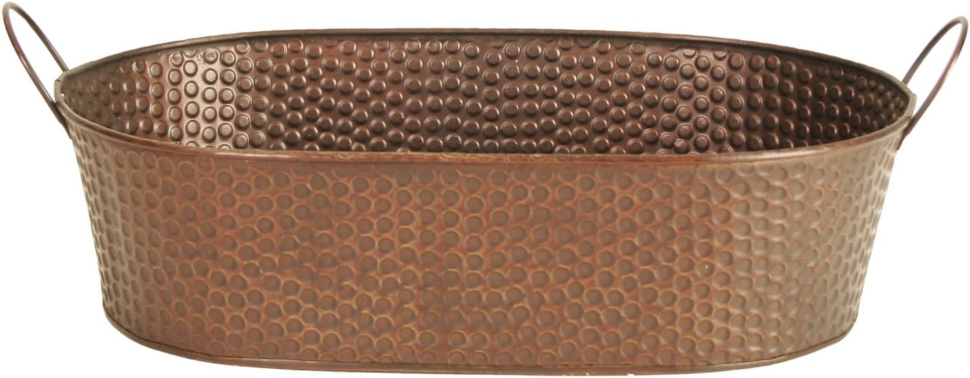 Wald Imports Copper Hammered Metal 14" Beverage Bucket/Pail/Tub