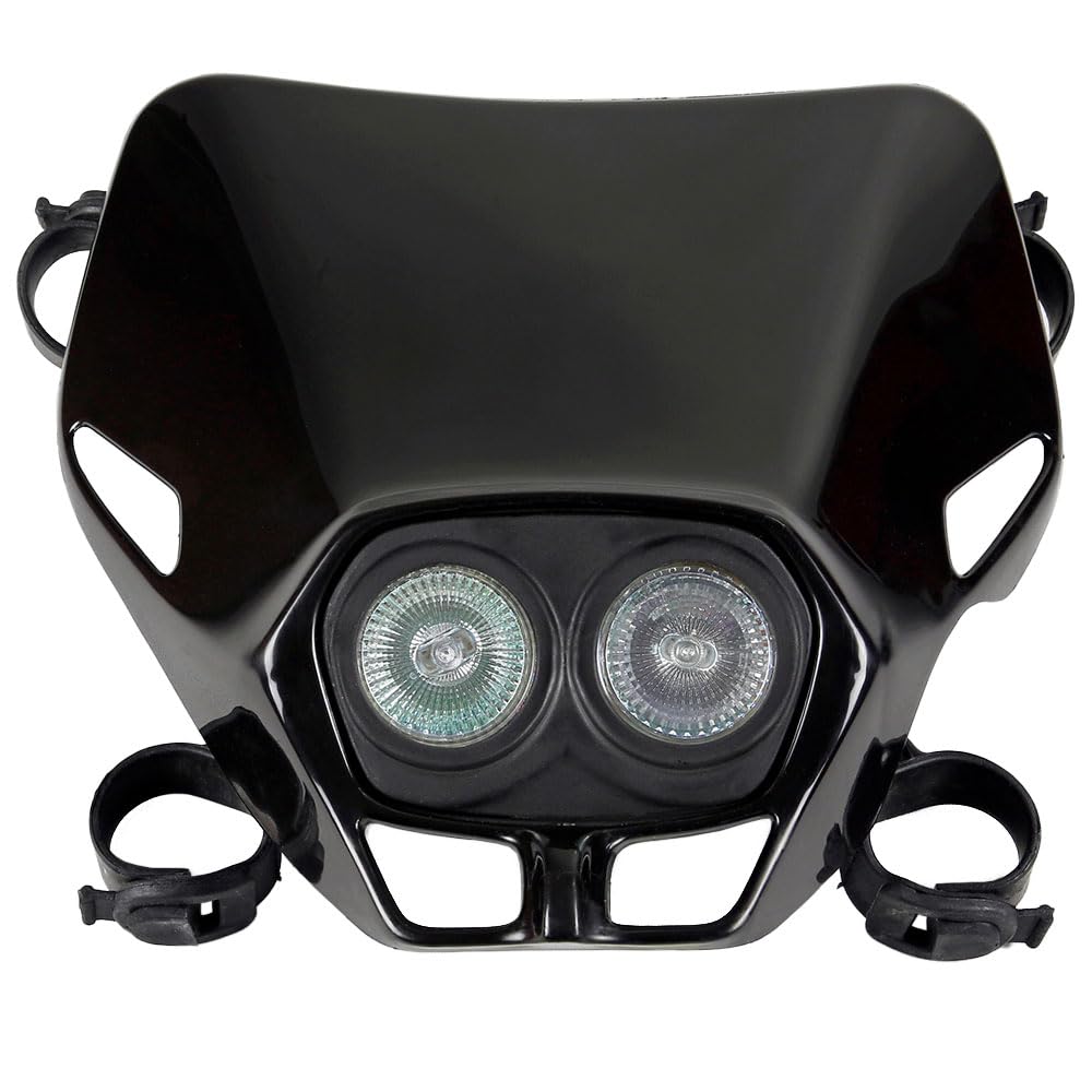 Masque frontal firefly twins noir résout le manque d'éclairage stable