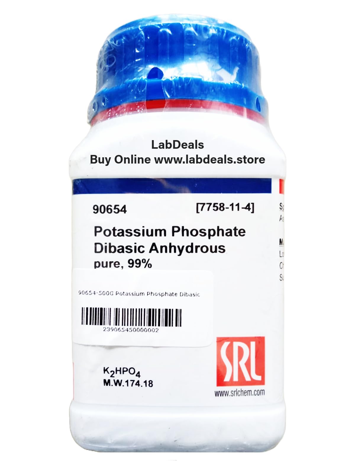 SRL Potassium Phosphate Dibasic Anhydrous pure, 99%, 500Gm, CAS No 7758-11-4, Molecular Formula : K2HPO4, Storage : Room Temperature, Shelf Life : 60 Months for laboratory and industrial use (B0CDHDKD4F) Amazon Price History, Amazon Price Tracker