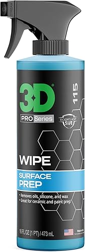 3D Wipe Preparación de Superficie para Revestimiento Cerámico - Elimina Aceites y Lubricantes Excesivos de Pintura y Vidrio Antes de la Aplicación