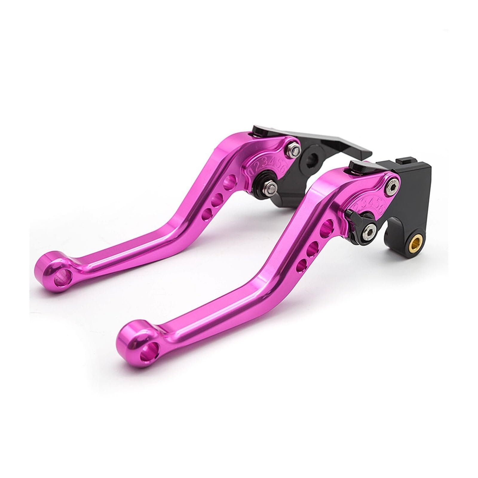 Palanca de embrague Yamaha MT09 de aluminio anodizado rosa con 6 ajustes