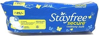 StayfreeSecure Cottony Wings (8 Count)