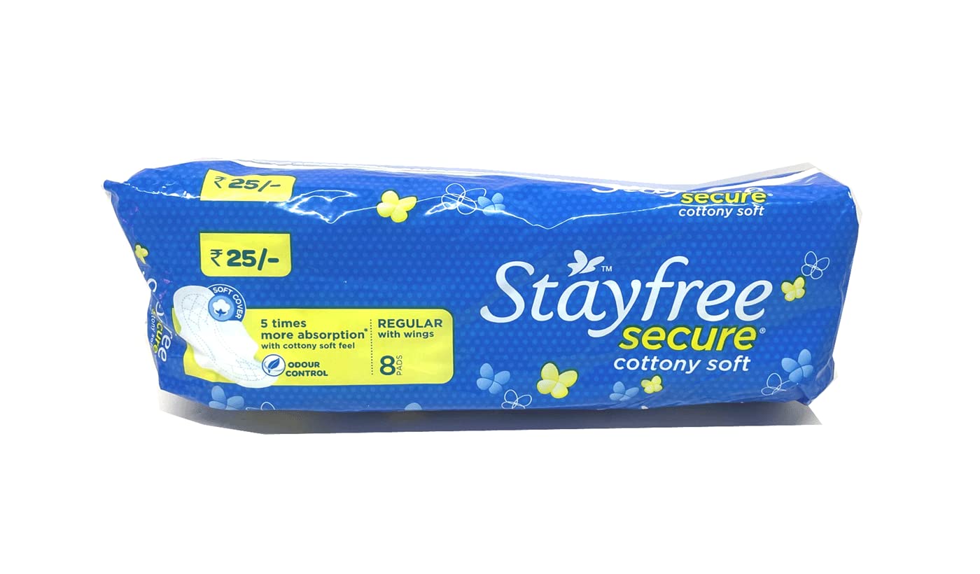 StayfreeSecure Cottony Wings (8 Count)
