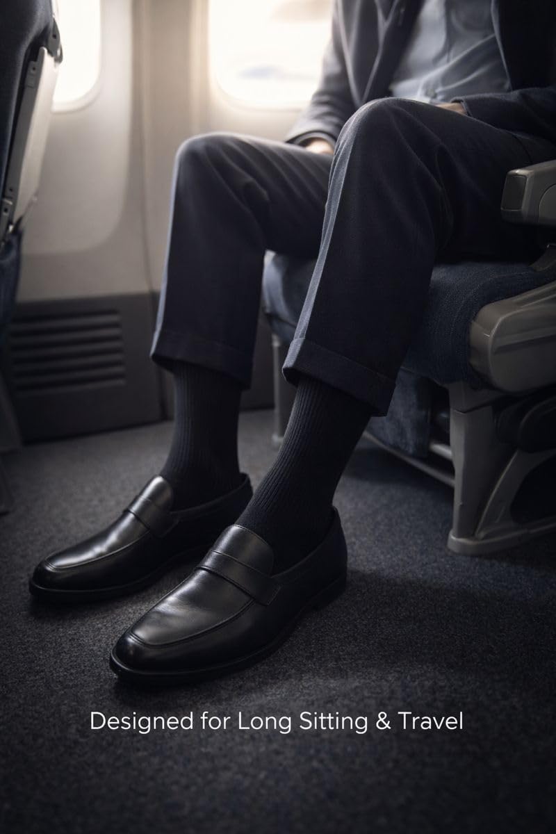 ACTINPUT 8 Pairs Compression Socks for Women & Men,Support Compression Stockings for Medical Running Athletic - Image 6