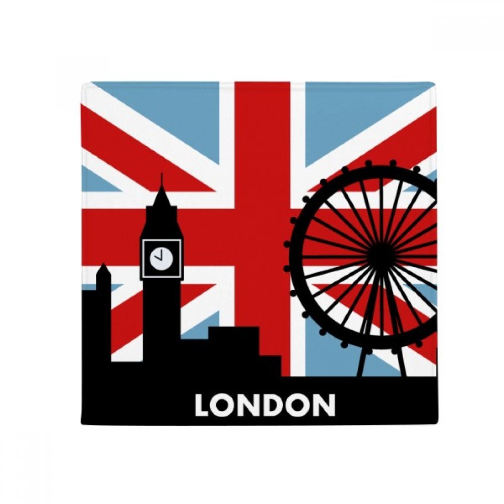 Tapis Union Jack 80 cm antidérapant carré pour cuisine et animal