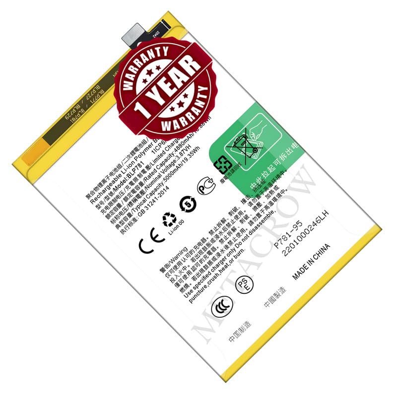 Image of Original BLP781 Battery Compatible for Oppo A52 4G (CPH2061, CPH2069, PADM00, PDAM10) | A72 4G (CPH2067) | A92 4G (CPH2059) - (5000mAh) - 1 Year Warranty JK1