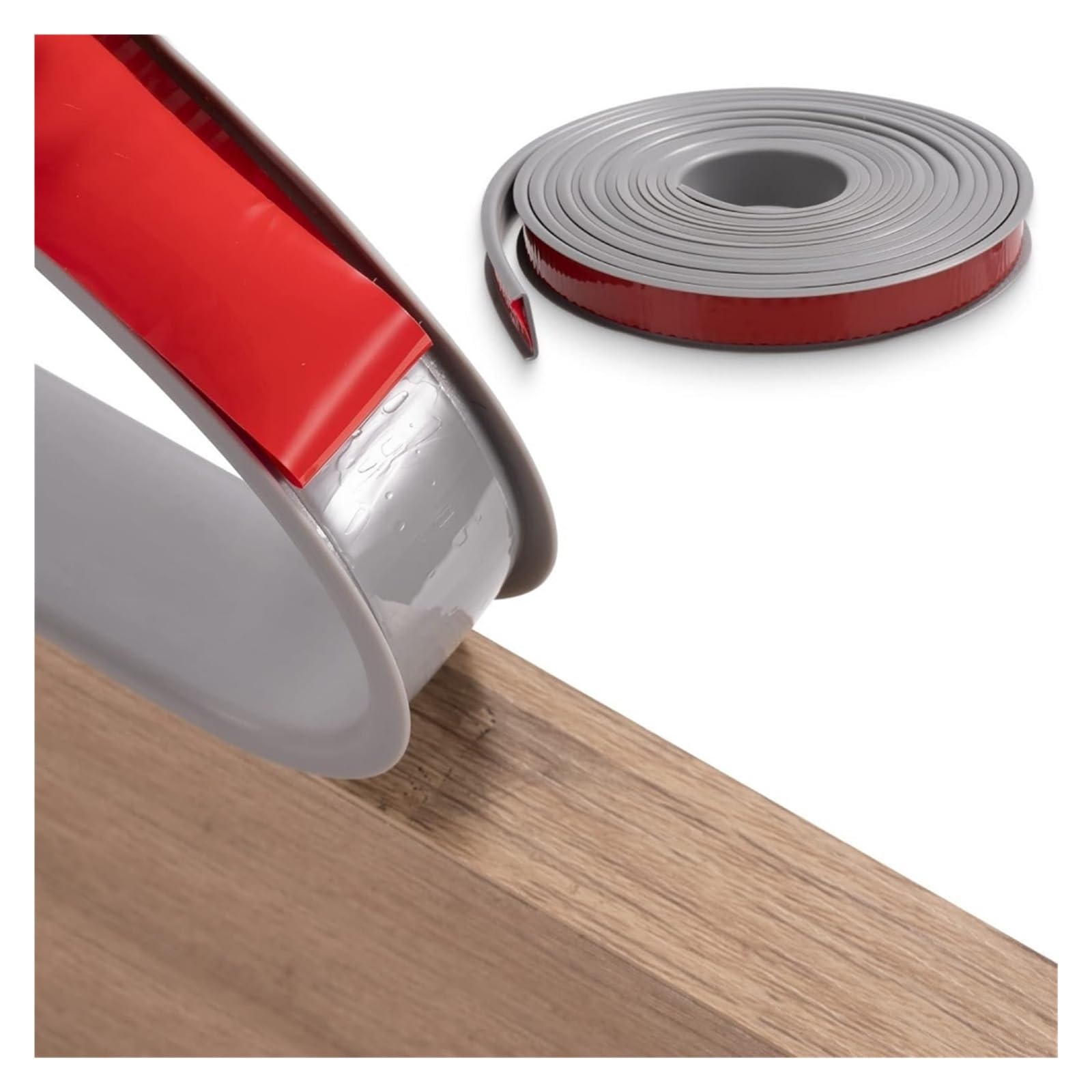 U Shape Edge Banding 1pc 10mX18mm U-Shape Edge Banding Self Adhesive Veneer Edging Furniture Edge Protector for Cabinet Repair Furniture Restoration(GRAY)