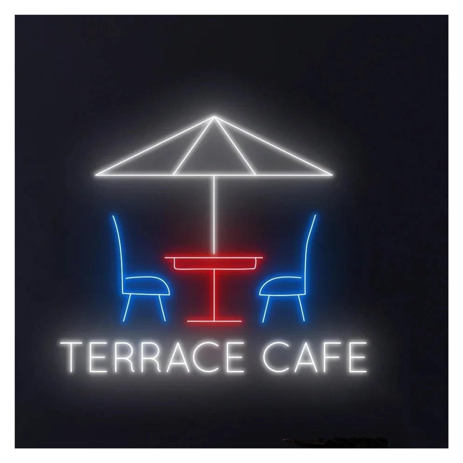 Sign Lamp Terrace Coffee Neon Lamps Coffee Store Drink Sign USB Powered Light Wall Decor Drinking Store Restaurant 38cm