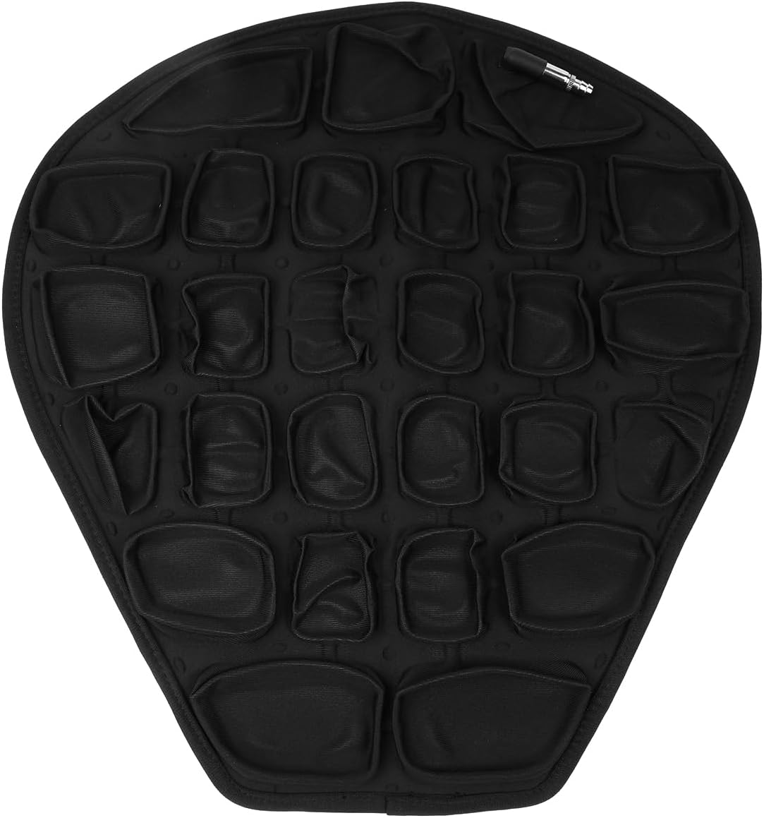 Sarini Poduszka na siedzenie motocyklowe, nadmuchiwana poduszka na siedzenie odciążające, uniwersalna poduszka na ławkę motocyklową, ergonomiczny komfort dla kierowców, rozmiar 37,5 x 36 x 3,5 cm
