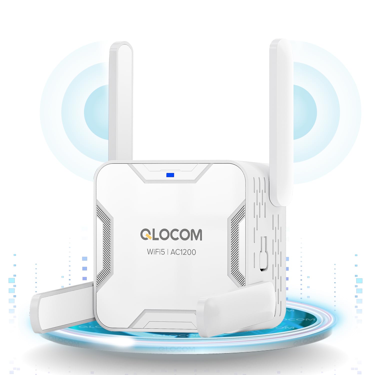 Ripetitore WiFi QLOCOM 1200Mbps Dual Band - Amplificatore Segnale Per Casa Con 4 Antenne - Foto 9