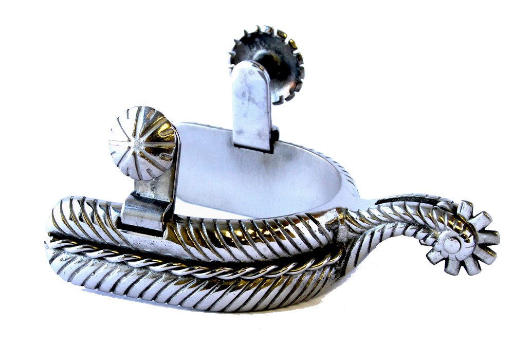 The Colorado Saddlery The San Joaquin Roper Engraved Spur