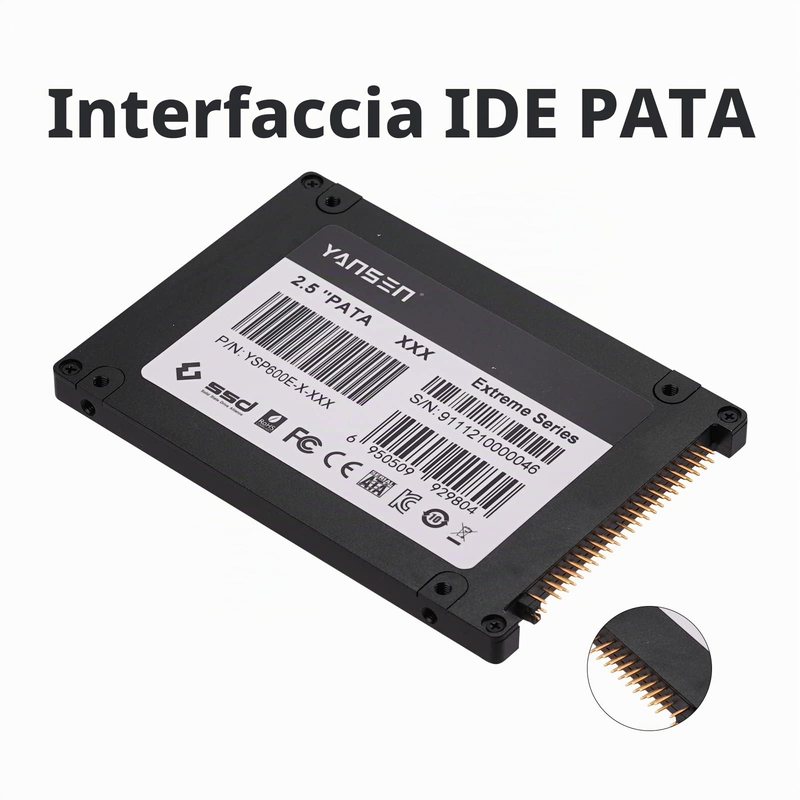 KingSpec 32GB 2.5-inch PATA/IDE SSD Solid State Disk (MLC Flash) SM2236 Controller