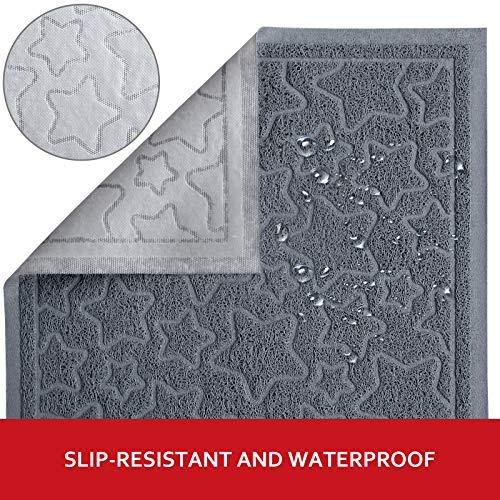 Pet Feeding Mat for Food and Water Large Size, Non-Slip Waterproof Dog Bowl Mat, Easy to Clean Dog Food Mat, Unique Star… - Image 3