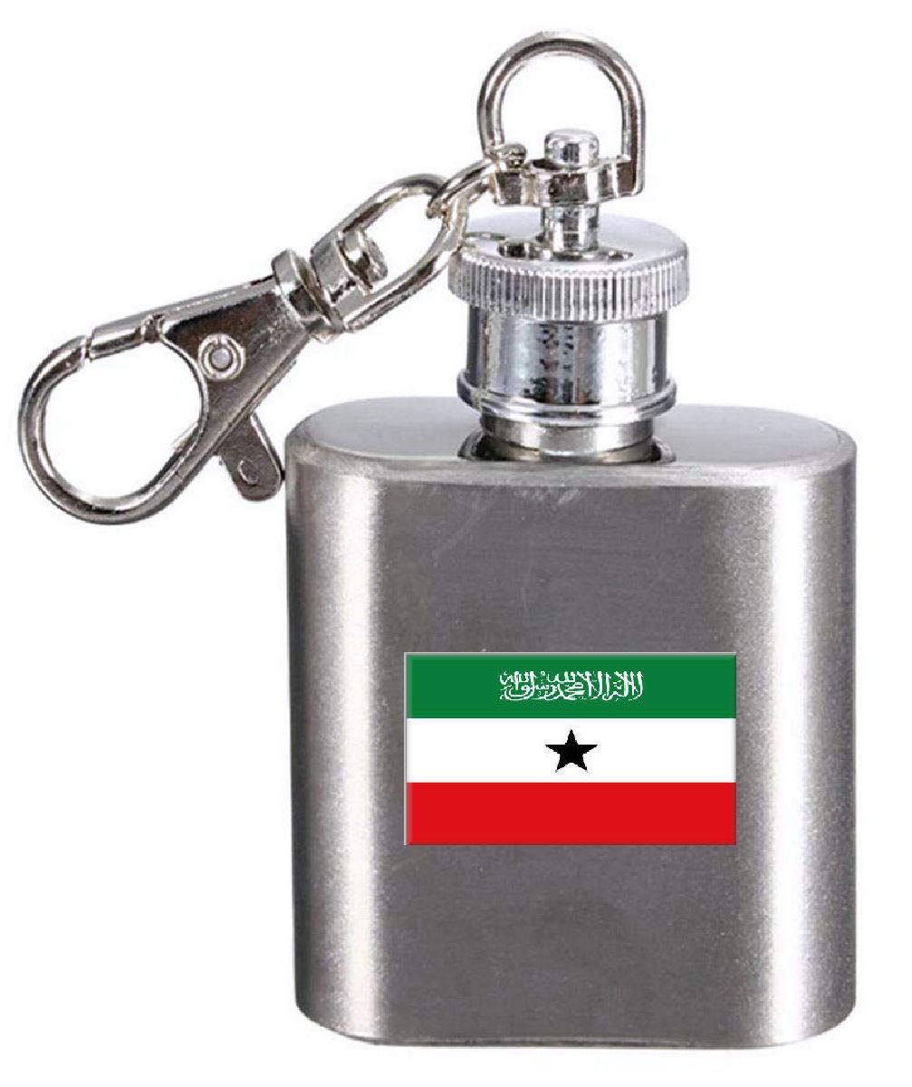 Flasque porte-clés Somaliland gravé miniature originale pour homme
