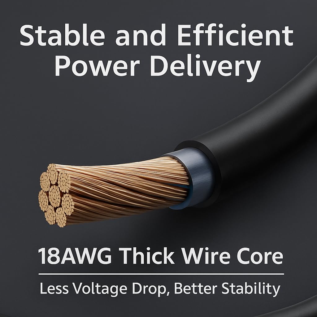 Starlink Mini Cable 40FT - 18AWG Waterproof Starlink Mini USB C Cable, Works with 100W+ PD Source