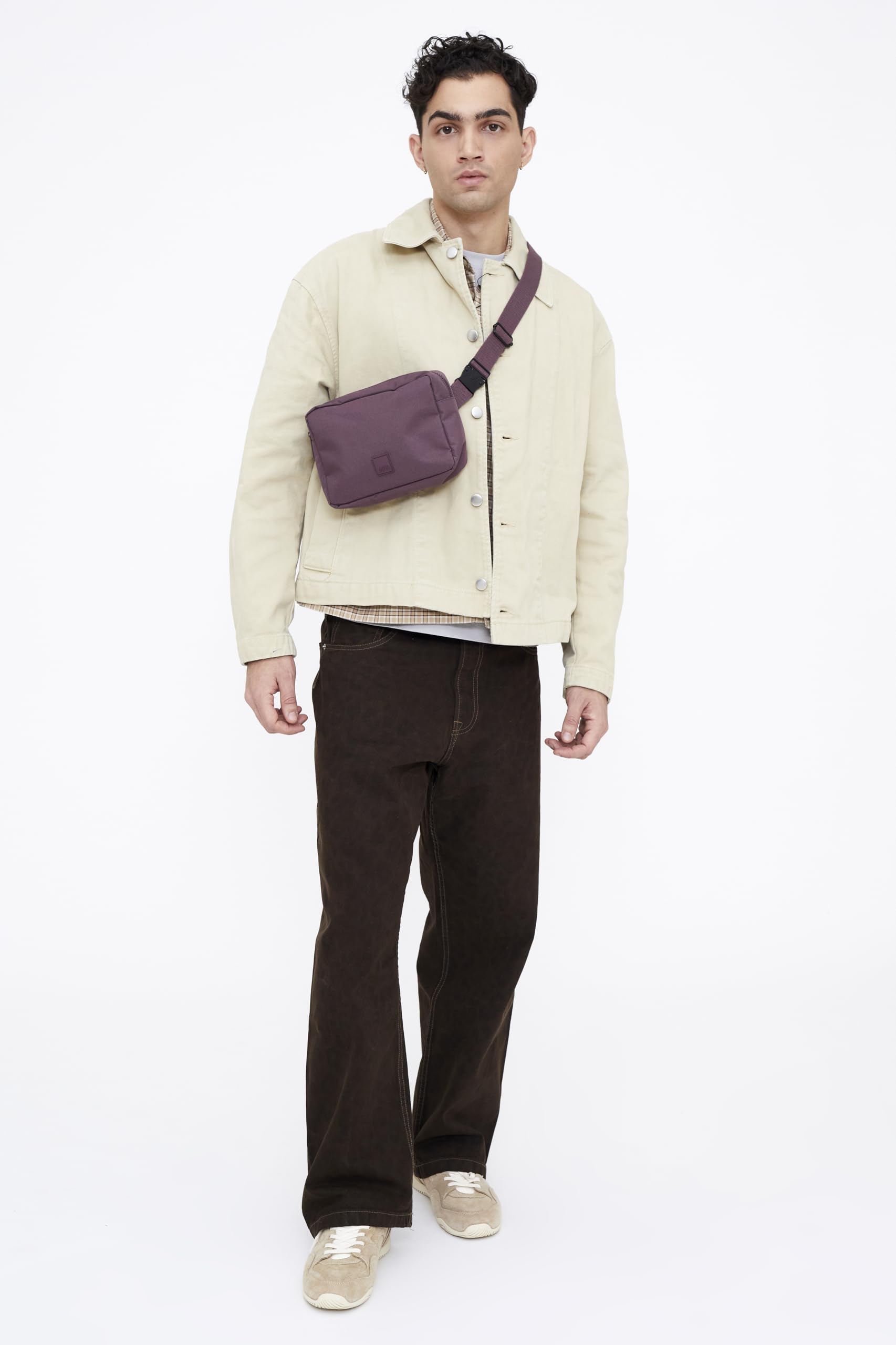 LEFRIK - Riñonera Reef Crossbody - Correa Ajustable y Varios Compartimentos - Resistente al Agua (Maroon)