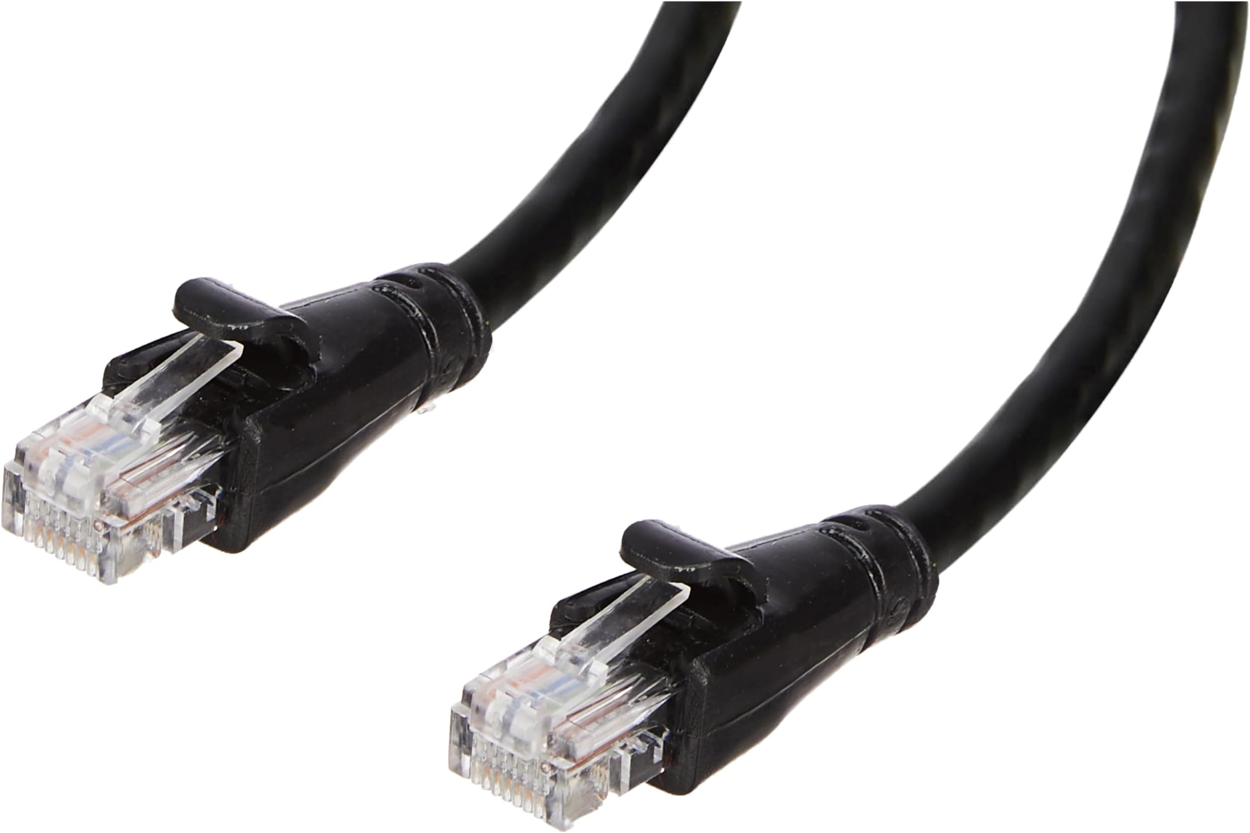 Cat-6 Ethernet Cable, 25 Feet (7.6 m) High-Speed RJ45 LAN Patch Cable, Up to 1 Gbps, 250 MHz, Wired Network Cable for Router, Printer, PC & Modem โ Black