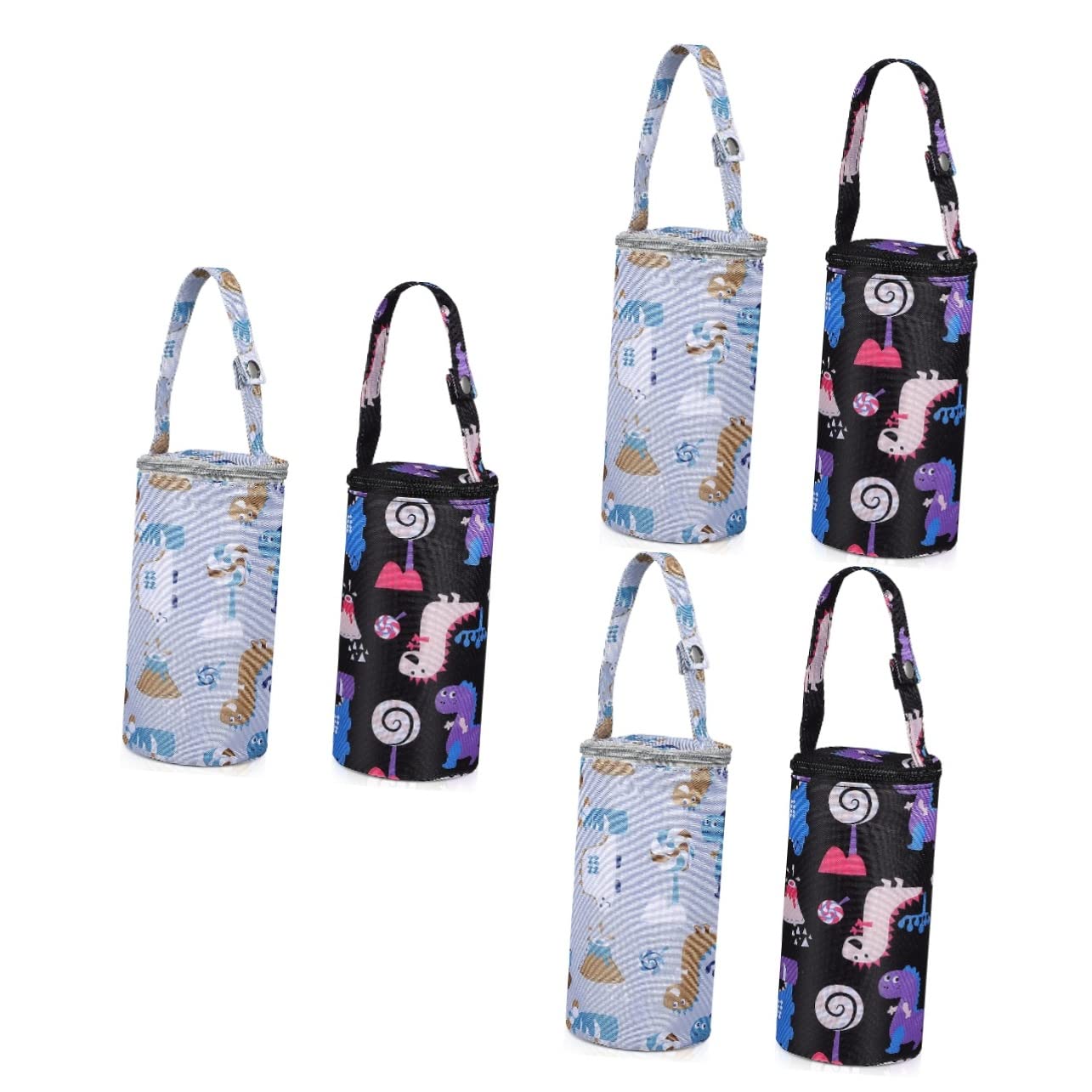 6pezzi Borsa Termica Per Biberon Sacchetto Isolante Per Latte Materno Compatibile Con La Maggior Dei Biberon Per Passeggiate Picnic e Viaggi Pratico e Portatile e Scuro