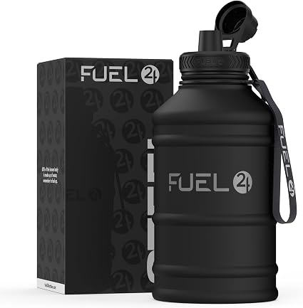 Fuel24 Stainless Steel Jug, 1.3L/2.2L, Extra Strong