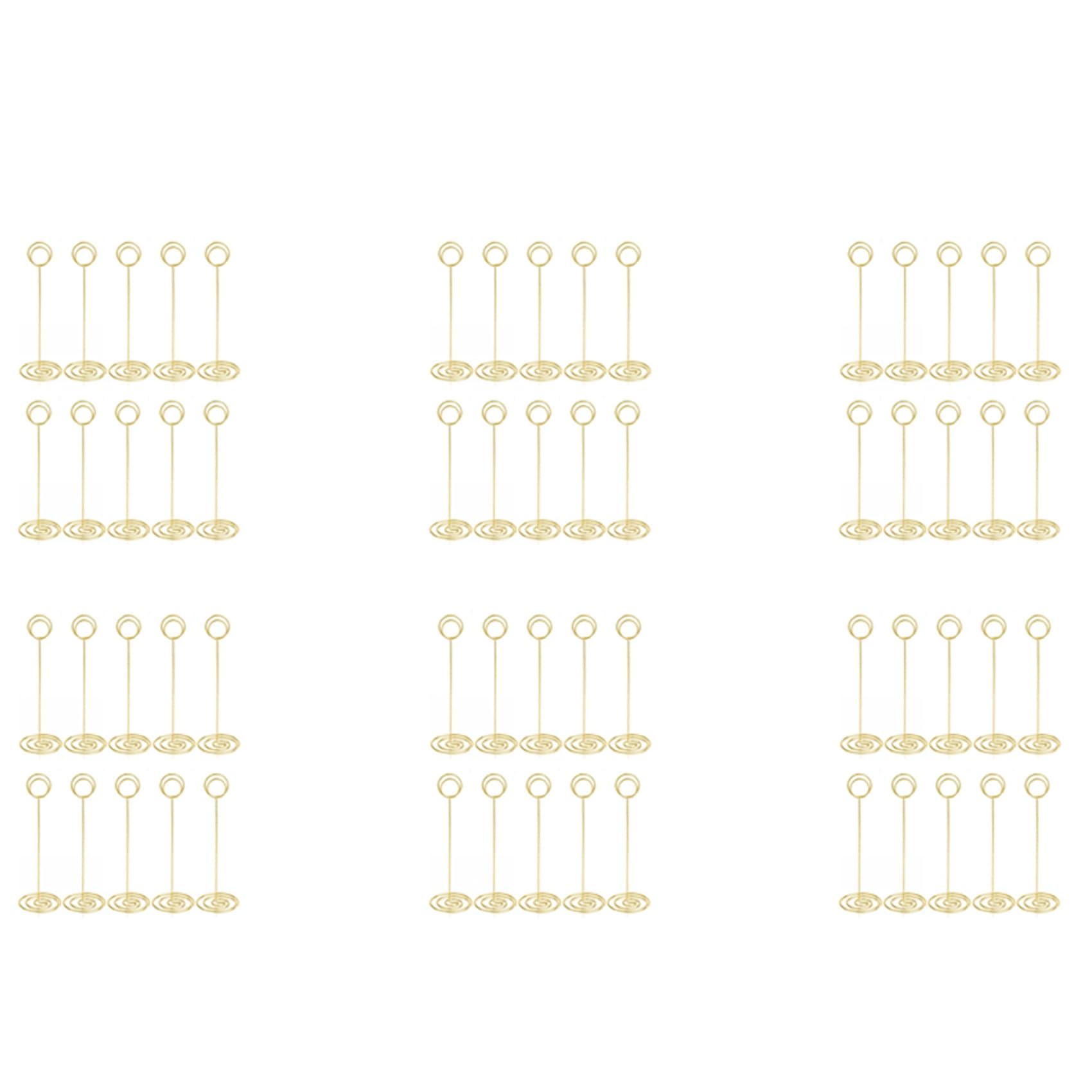 Jnchdghwa Table Number Holders 60Pcs - 8.75 Inch Place Card Holder Tall Table Number Stands for Wedding Party Graduation Reception