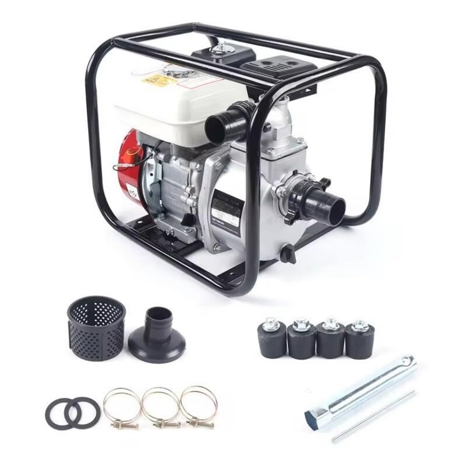 Bomba De Agua Gasolina 210 CC Y 6,5 HP, 4 Tiempos, For Trasvase, For Riego, Piscinas Herramientas Rendimiento Potente