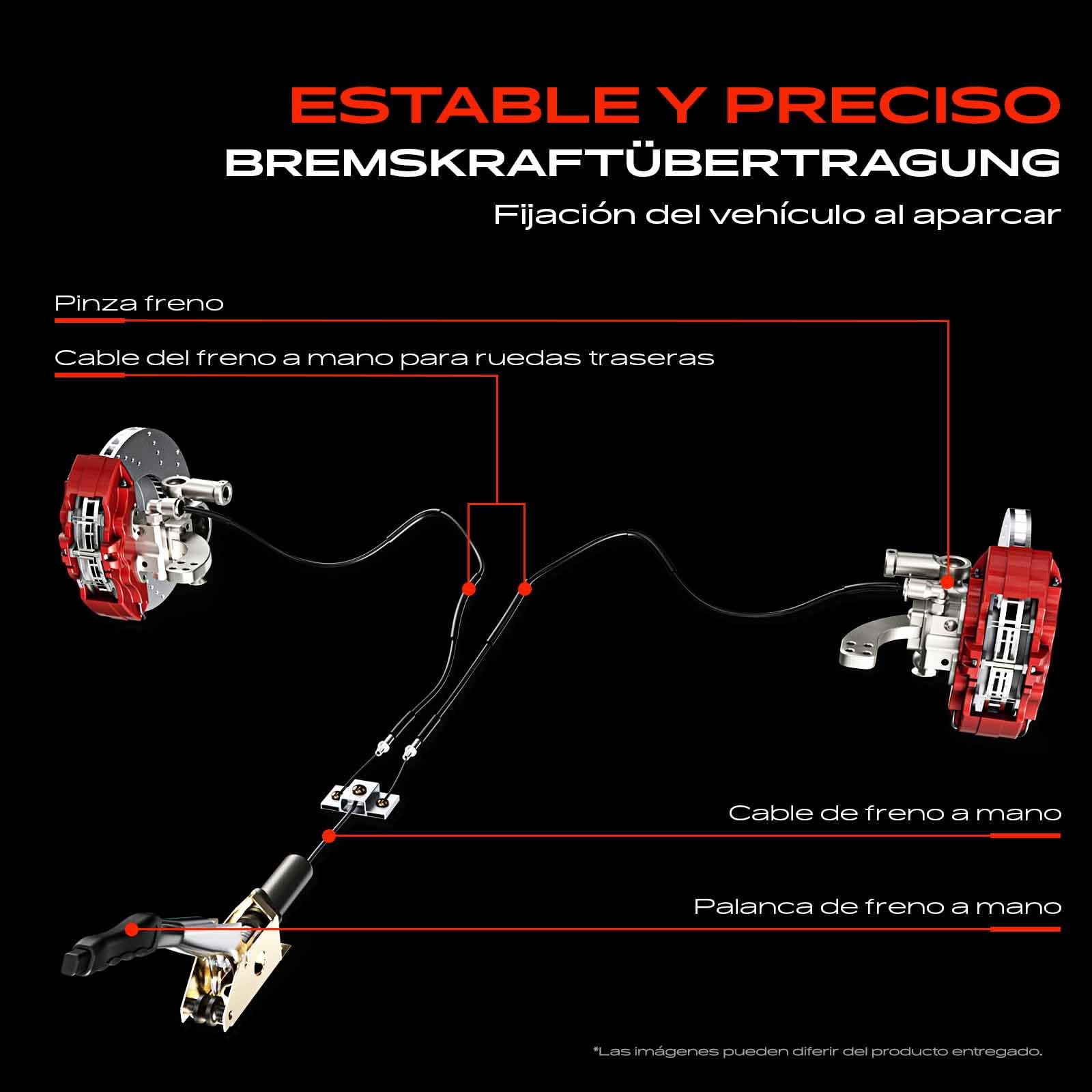 Frankberg Cable del freno de mano Trasera izquierda o derecha Compatible con 6 Touring GH 6 Hatchback GH 6 Berlina GH Replace# 50233,K18962